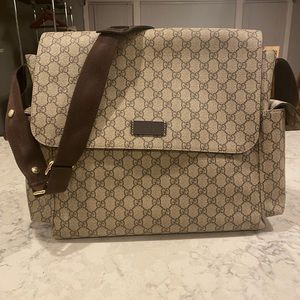 Gucci large diaper bag
